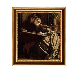 ELITEART-The painter honeymoon by Frederic Leighton Oil Painting Reproduction Giclee Wall Art Canvas Prints-Framed Size:25"x23"