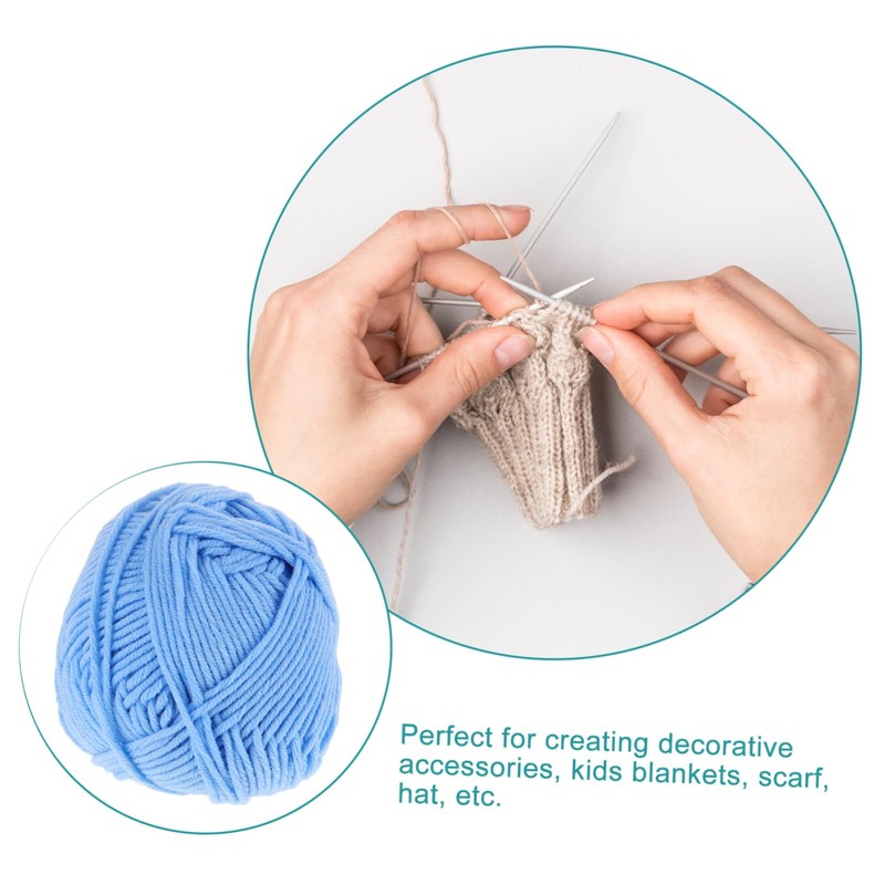 Tofficu 1Roll Portable Professional Cotton Yarn Multi Function Crocheting and