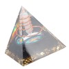Healing Crystal Pillar Pyramid 6CM Epoxy Positive Energy Generator Meditation