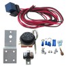 12V Adjustable Electric Radiator Fan Thermostat Control Relay Wire Kit