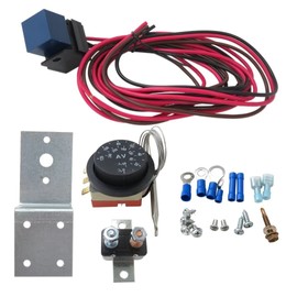 12V Adjustable Electric Radiator Fan Thermostat Control Relay Wire Kit for Car Truck Car Accessories