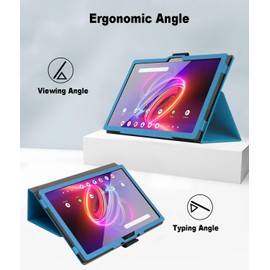 Keihok Case for Acer Iconia Tab P11 11 inch Tablet Cover with Hand Strap and Pencil Holder, Folding Stand Flip Case for Acer Iconia Tab P11. (Sky Blue)