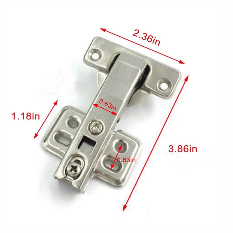 [2 pcs] Corner Cabinet Hinge Expandable 90 Degree Soft Close