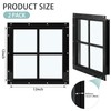 Tandefio 2 Pack Shed Window 12'' x 12'' Flush Mount
