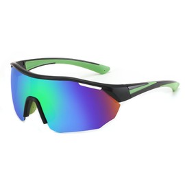 FEISEDY Polarised Sports Glasses Men Women Cycling Glasses Mirrored Sports Sunglasses Teenagers for MTB Cycling Fishing Driving Running with UV400 Protection B0056