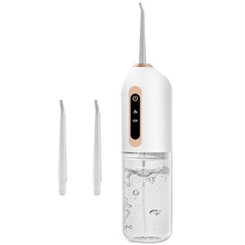 Rechargeable Water Flosser Kit - Portable Professional Family Teeth Cleaning Device, Handheld Cordless Electric, Plastic Dental Care for Home