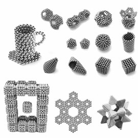 1010PCS!3MM Silver Building Desk for Stress Relief, Fidget Toys Stress Reliever Office Putty Toys Slime,Desk Accessories Toys