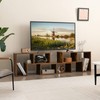 Tangkula 3 Pieces Console TV Stand, Free-Combination Entertainment Center for