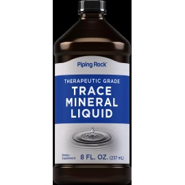 Piping Rock Trace Mineral Liquid Drops | 8 fl oz | Non GMO, Gluten Free | by Piping Rock