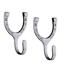 Horseshoe Hook, 4" X 2.5", Set of 2 (Chrome)