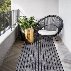 Aminana Custom Sizes Runner Rug 2ft x 10ft Indoor Outdoor Utility Carpet Runner,Area Rugs with Non-Slip Rubber Backing for Hallway Kitchen Entryway Balcony Garage Stair Laundry Room Bathroom