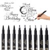 O-Kinee Calligraphy Pens - Pack of 9 Calligraphy Ballpoint Pens
