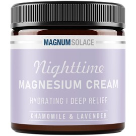 Magnesium Cream – Magnesium Chloride Cream – Topical Magnesium Cream for Nighttime Relief (Chamomile & Lavender)