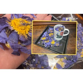 KS Company 28g /1oz Organic Dried Whole Lotus Flowers Tea Nymphaea Caerulea USA Shipped