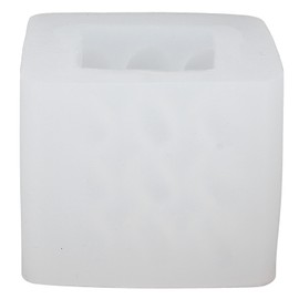 3D Heart Cube Aromatherapy Candle Silicone Mold Food Grade Candle Molds for Weddings AnniversariesL