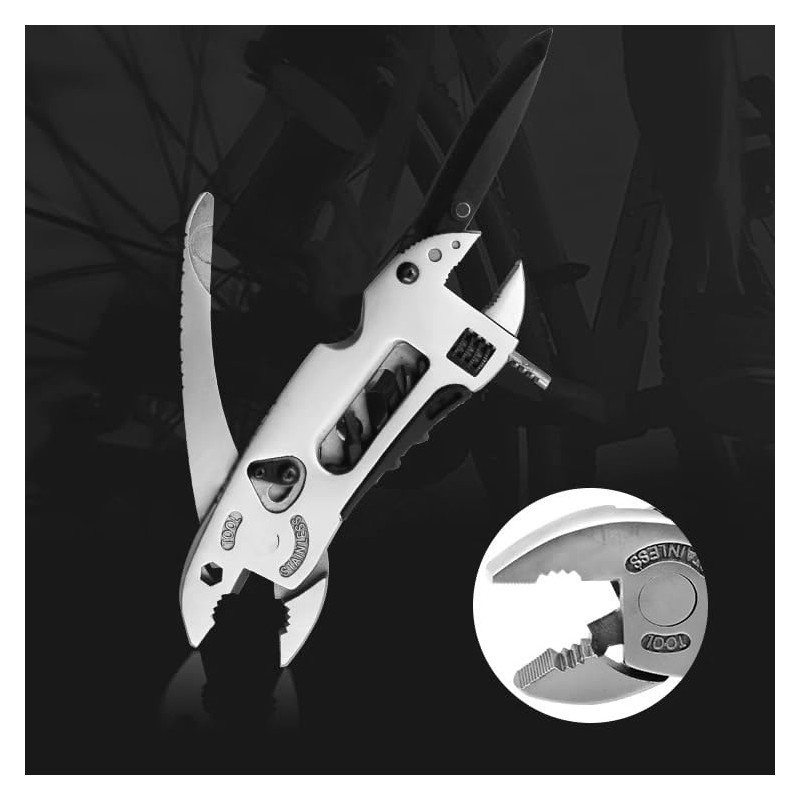 Outdoor Camping Multitool Pliers Portable Wrench Multi-Purpose Tool Combination