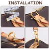 Murtenze 8PCS Tiny D-Key Ring with Screw Shackle for Car