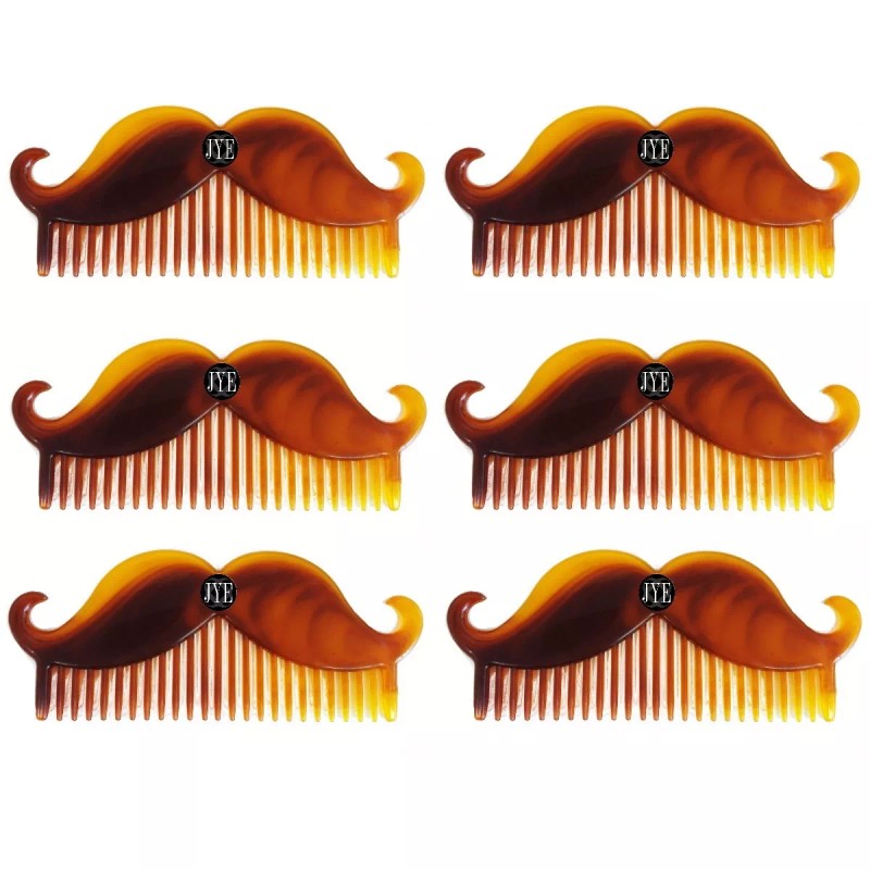 JYE 6 Peines Para Barba Cabello Forma De Bigote Jye