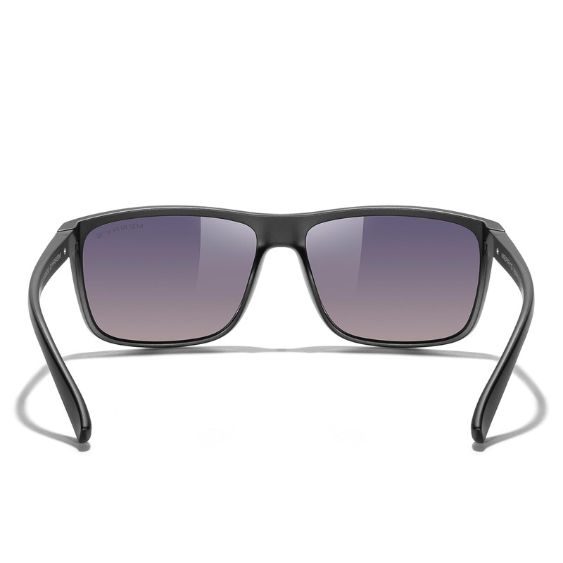 MERRY'S Rectangular Polarized Sports Sunglasses for Men Women Cycling Driving