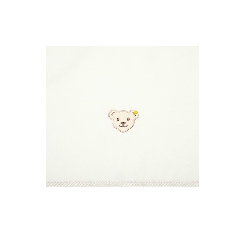 Steiff Unisex Children's Bath Towel Plain Homewear, Cloud dancer