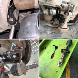 PetPhilia Pry Bar Wrench Adapter, Pry Bar Wrench Adaptor Head, Prybar Wrench Adapter, Ratchet Pry Bar Attachment, Half Shaft Removal Tool Ratchet Adaptor Head1/2 Drive, for Tight Spaces（1pc）