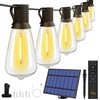 Ollny 25+2 LEDs ST38 Solar String Lights for Outside, 50