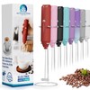 Powerful Milk Frother Handheld Foam Maker, Mini Whisk Drink Mixer