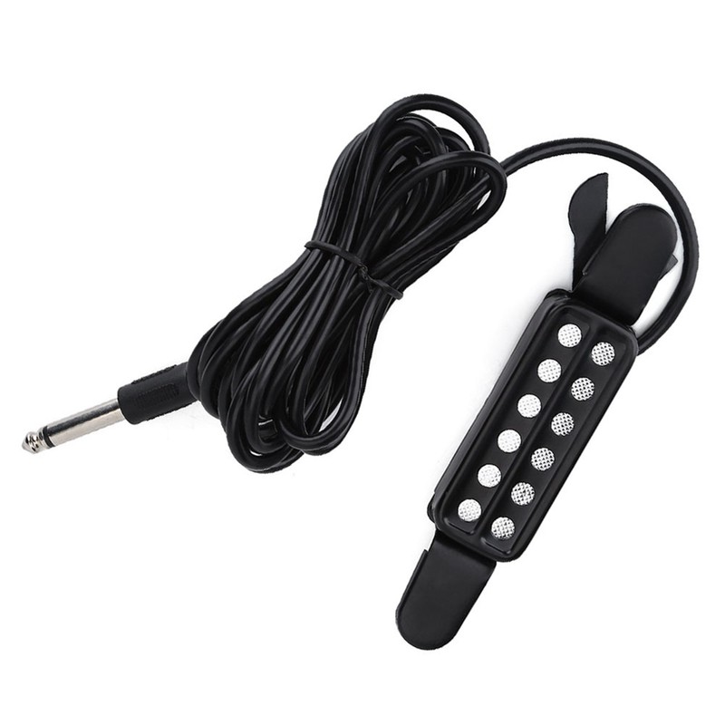 12 Sound Hole Magnetic Pickup Transducer for Acoustic Guitar Musical