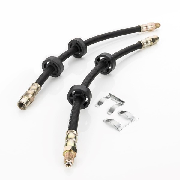 LST 2x Bremsschlauch Set vorne + Halteklammer 315 mm I