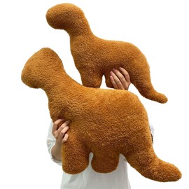 LitleFoxAR Brontosaurus x2 Set, Pack Large + Small Dino Nugget Pillow Stuffed Toy Xmas, Birthday, for Kids, Adults & Pets