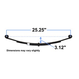 TRP Double Eye Spring (3-Leaf) - 1,000 Lb Capacity - 25-1/4 Inch X 1-3/4 Inch - Single