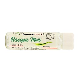 Homeomart.com Bacopa Monnieri Homeopathy Pellets (Pills) in 1M Potency, Pack of 3