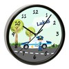 CreaDesign, WU-01-1049 Police Wall Clock for Children's Room, Customisable with