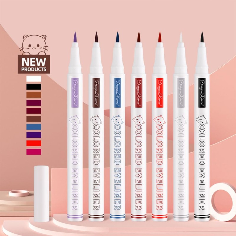 Cute Color Waterproof Eyeliner Liquid Pen Long Lasting Beginners Women