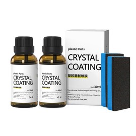 XIRUJNFD Crystal Coating for Car Plastic Parts, Crystal Coating Plastic Restorer, Plastic Parts Crystal Coating, Coating Agent for Automotive Plastics (2 Set)