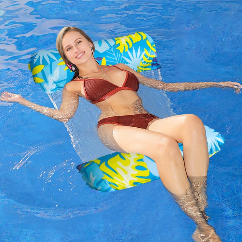 Inflatable Hammock - 2pcs Pool Floats, Pool Inflatables,Lilo Pool Inflatables,Water