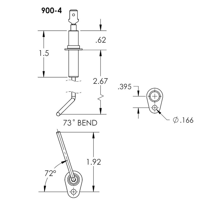 Duralight Furnace Flame Sensor Direct Replacement for Carrier Bryant Payne