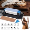 Wanttik Knife Sharpening Stone, 3 Sides Grit 400/1000/5000, Whetstone Knife