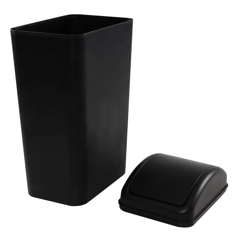 Pekky Plastic Commercial Trash Can, Small Waste Bin 14 Liter