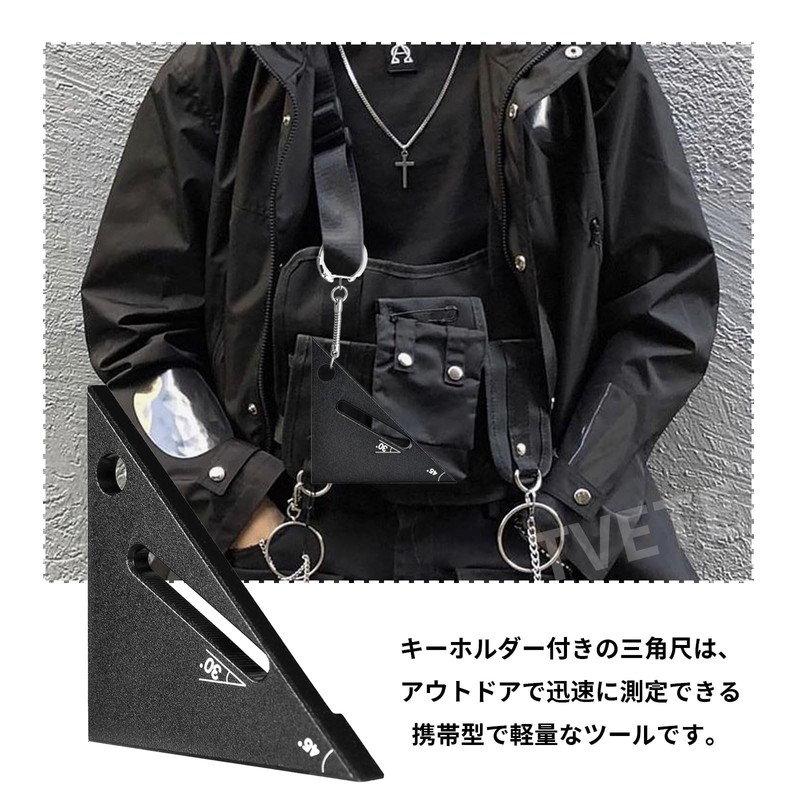 Triangular Ruler, Circular Saw Ruler for Woodworking, Right Angle Ruler,