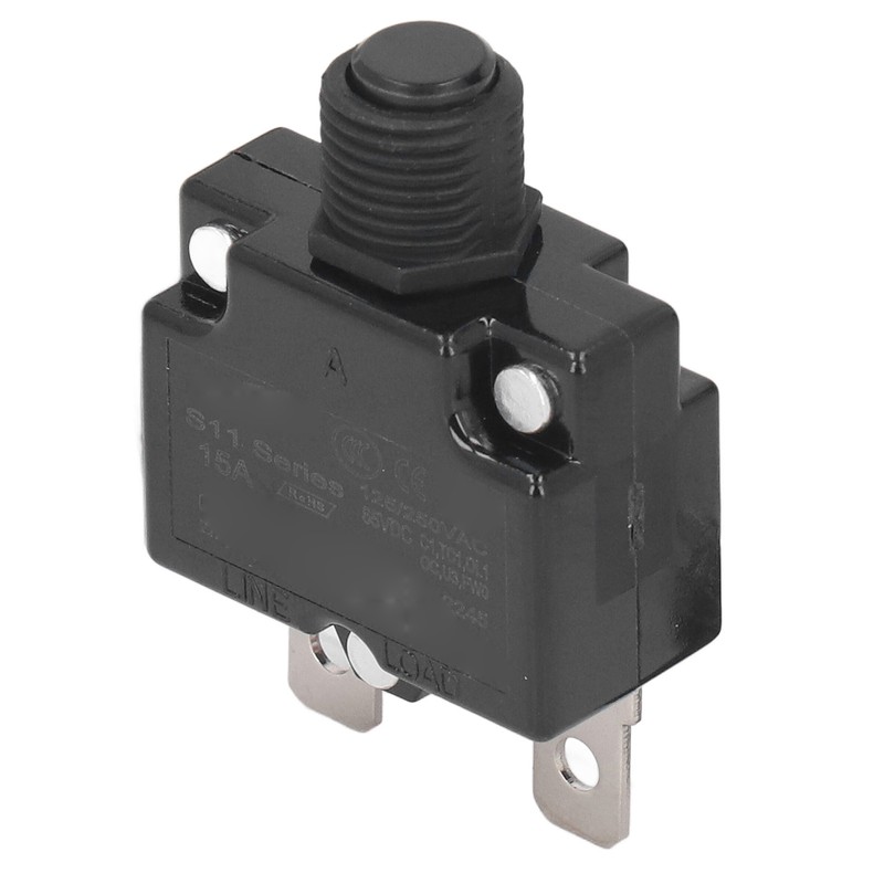 10Pcs Automatic Reset Relay Fuse 15A Thermal Switch Circuit Breaker