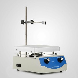 INTSUPERMAI 110V Magnetic Stirrer, Hot Plate Mixer, SH-3 Hotplate Magnetic Stirrer, Max 350℃ Lab Hotplate Stirrer, 100-1600 RPM, 6.7×6.7in Stir Plate, 3000ml Stirring Capacity, with Stirrer Bar Stand