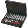 KS Tools 918.0613 CHROME+ Socket Set Deep, 13 Pieces, 1/4-Inch