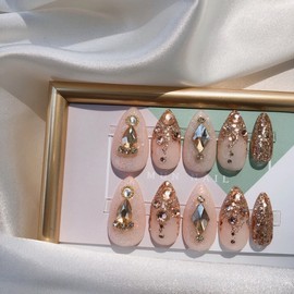 MunNail Gold Queen✨ - Long Oval / MunNail 골드퀸✨ - 롱오벌