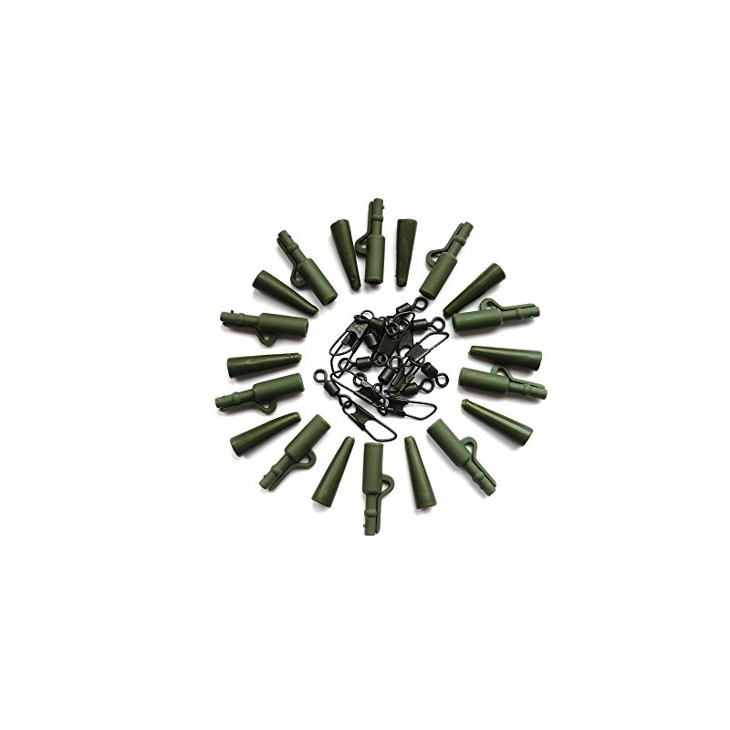 Phoxinus 30 pc Carp Fishing Lead Clip System in Weed