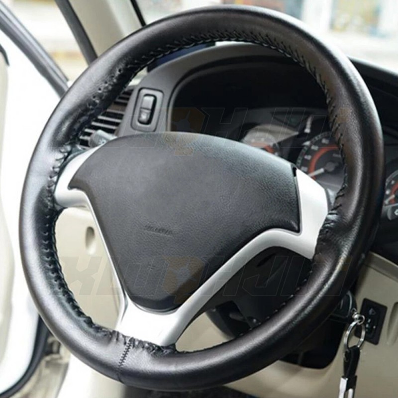 XWQHJW For 2019-2022 Chevy Camaro Black Leather Steering Wheel Cover