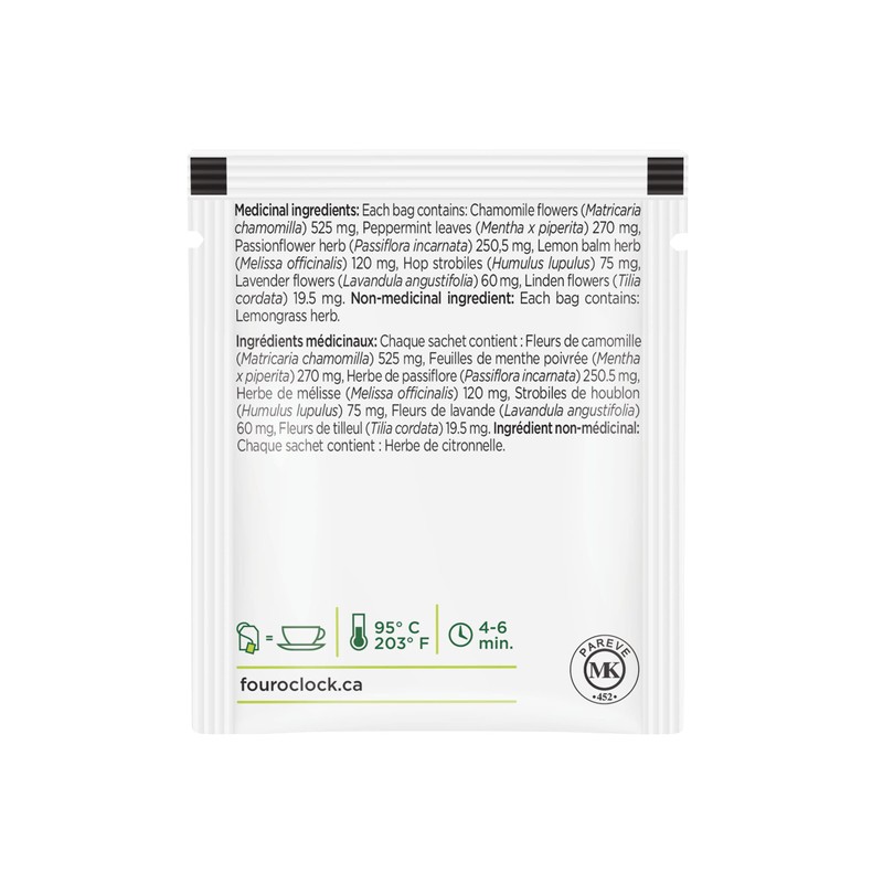 Four O'Clock Herbalist Calm Good Night Herbal Tea, Non-Gmo, Kosher,
