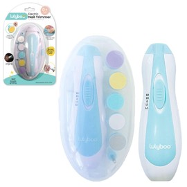 Infant Nail File Electric Includes 5 Interchangeable Heads with Low Noise Levels and LED Lights, Baby Nail Filer Electric Includes Carry Case