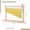 20 Notes Chime, 20-Bar Instrument with Rich Tone, Wood Table