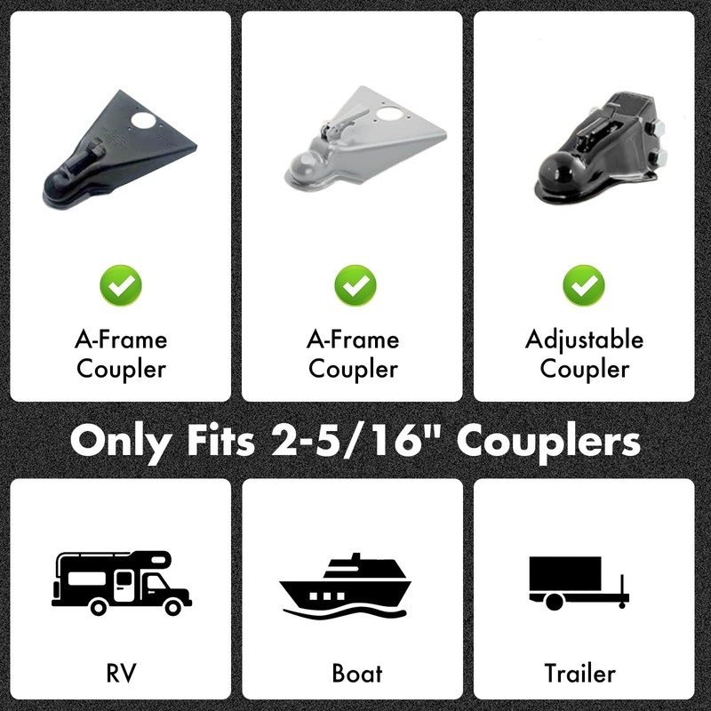 2025 Upgraded Trailer Lock,Heavy Duty Steel Security Trailer Hitch Locks,2